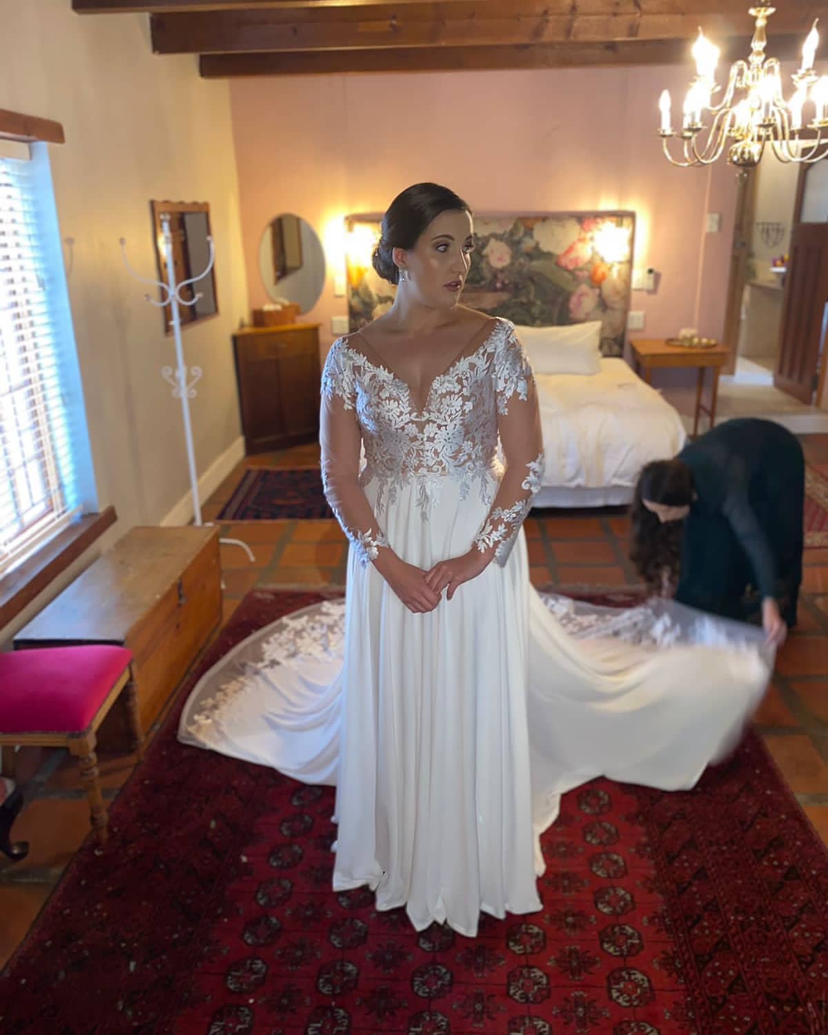 CHIFFON WEDDING DRESS