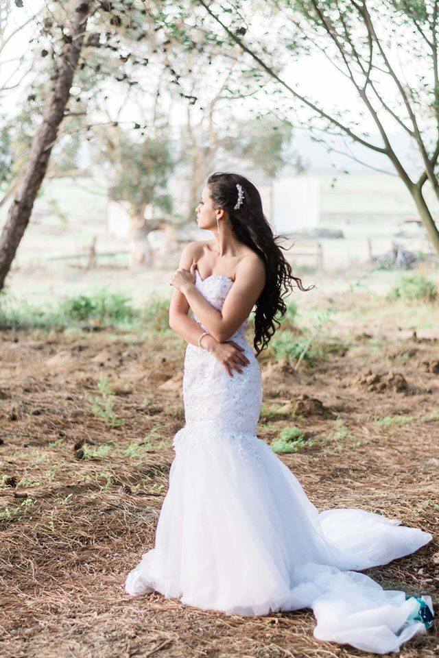 TULLE AND LACE MERMAID BRIDAL DRESS