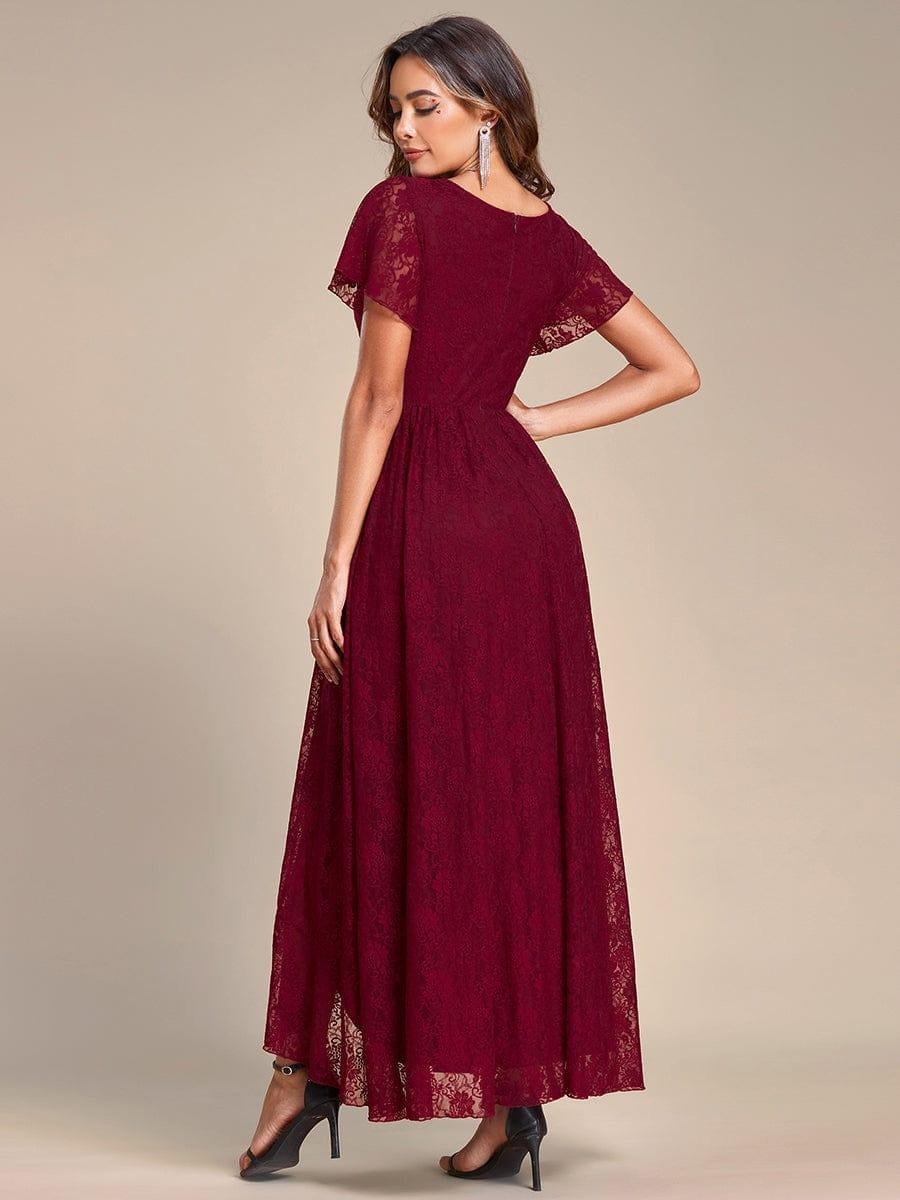 Elise A beautifully detailed Mother of the Bride dress featuring soft short sleeves, romantic ruffled lace, and a flattering silhouette for effortless elegance.  This dress is not currently in stock but is available to order.