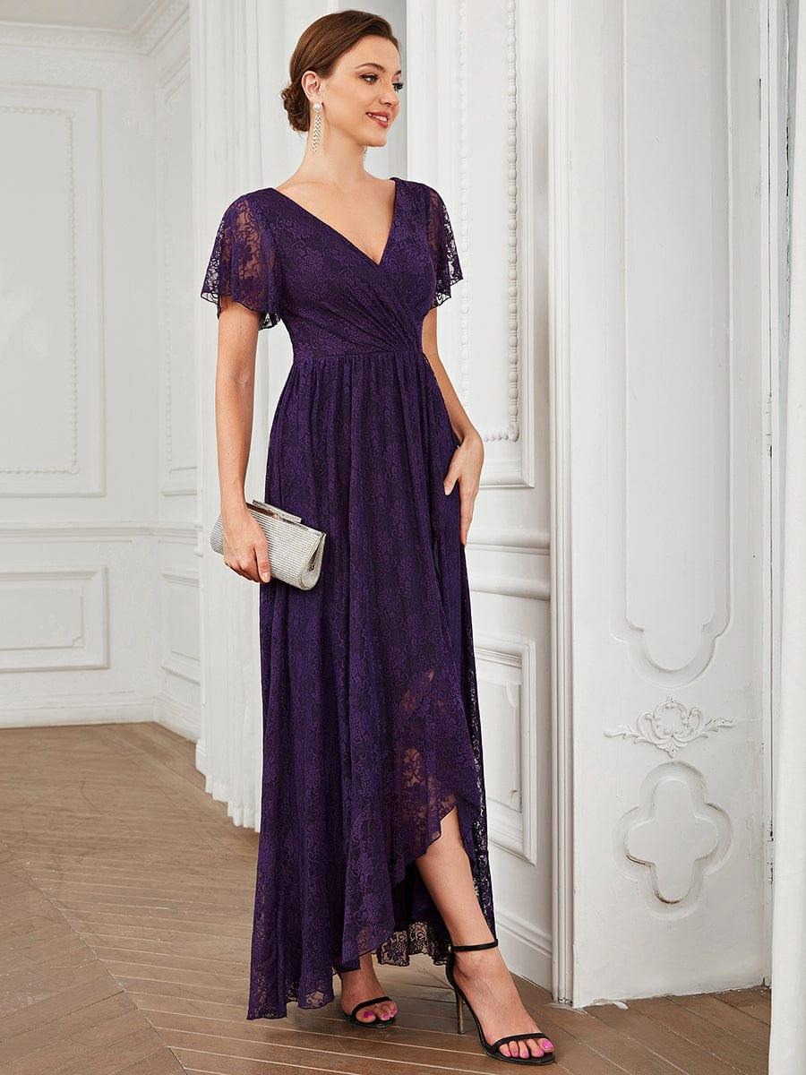 Elise A beautifully detailed Mother of the Bride dress featuring soft short sleeves, romantic ruffled lace, and a flattering silhouette for effortless elegance.  This dress is not currently in stock but is available to order.